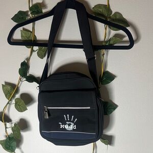 Mudd Black and Blue Messenger Bag